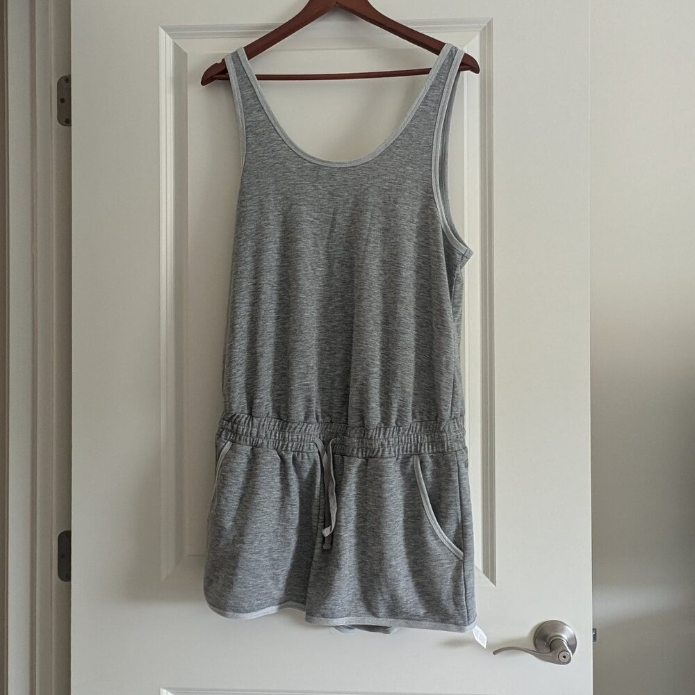 Fabletics Heather Gray Sleeveless Romper